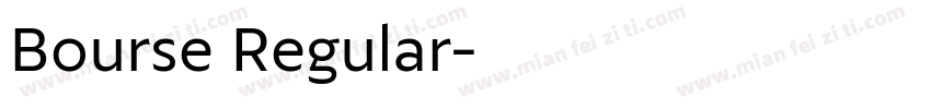 Bourse Regular字体转换